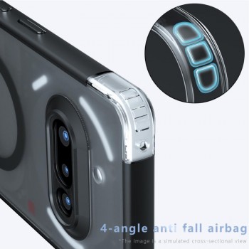 Smūgiams atsparus dėklas su magsafe (Nothing Phone 3A)